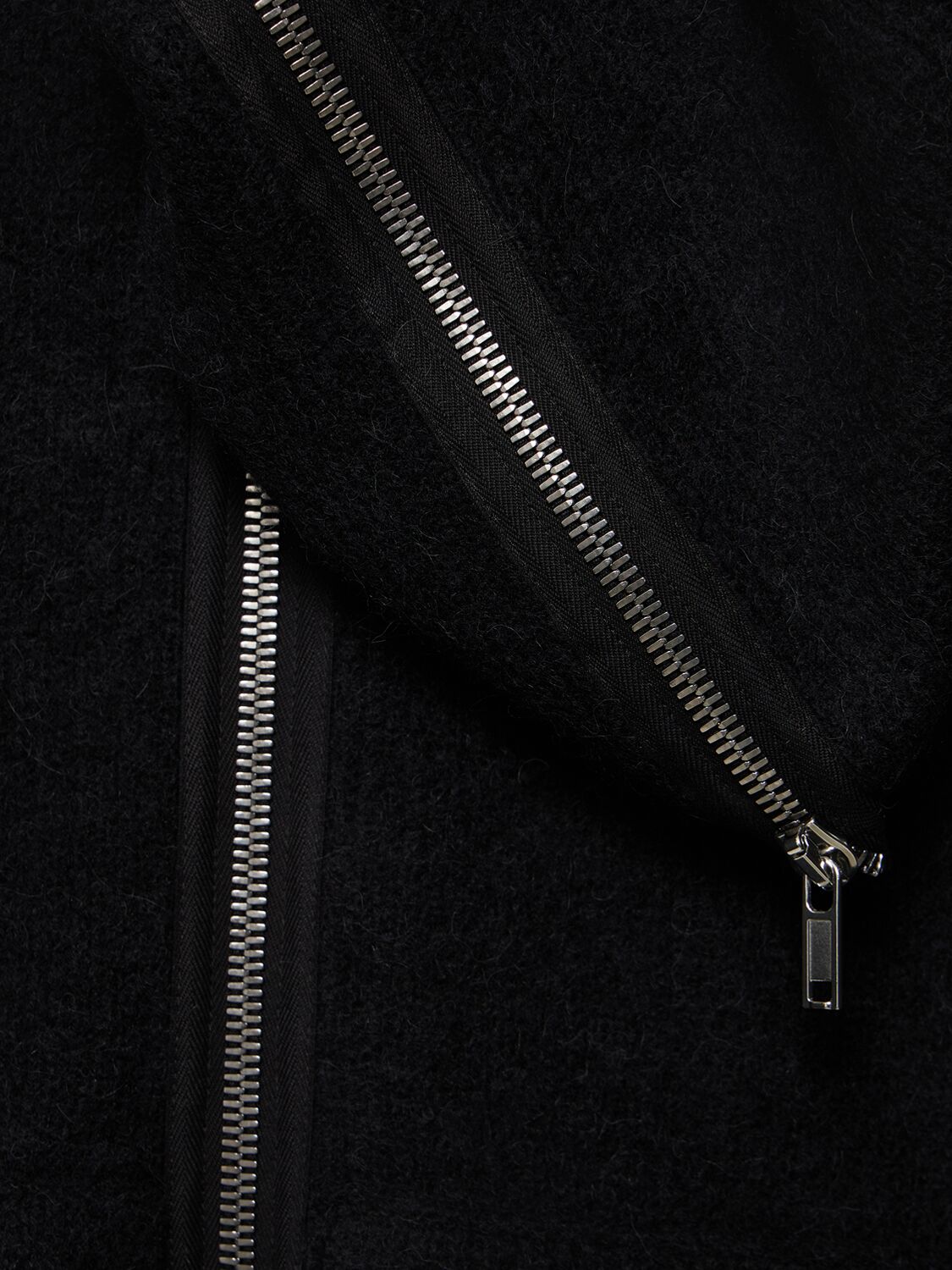 Shop Rick Owens Gimp Hooded Knit Jacket In Black