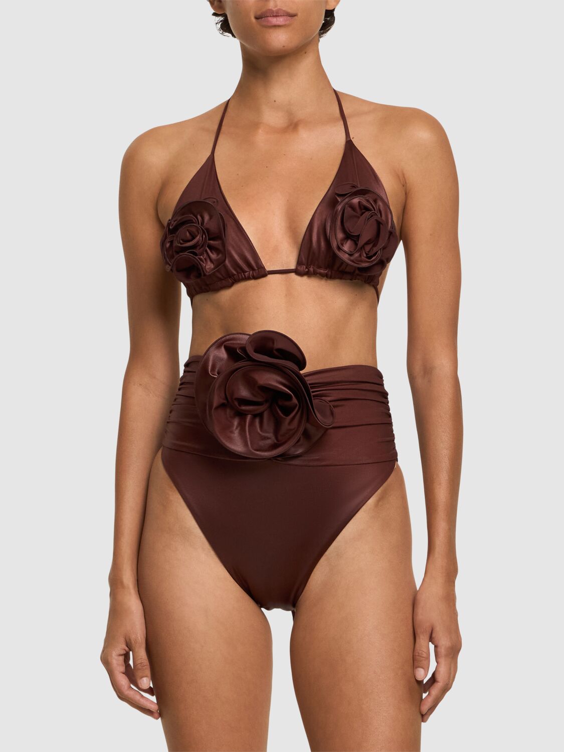 MAGDA BUTRYM LYCRA ROSE BIKINI BOTTOMS 