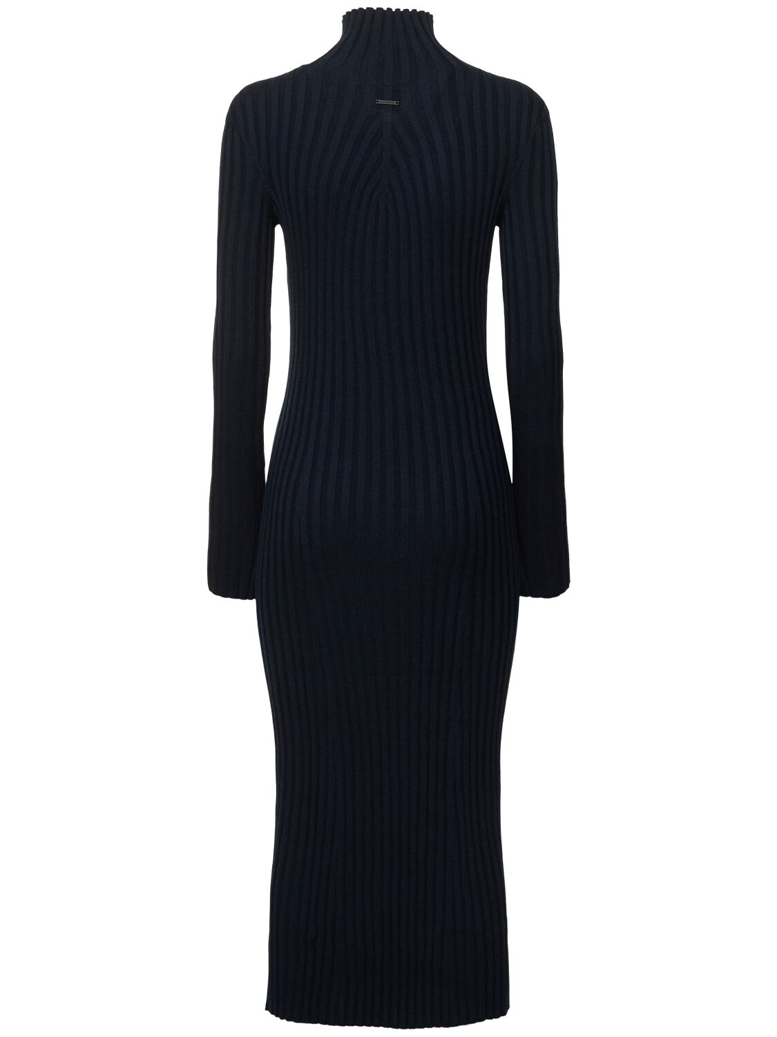 Shop Alphatauri Folas Dress In Navy