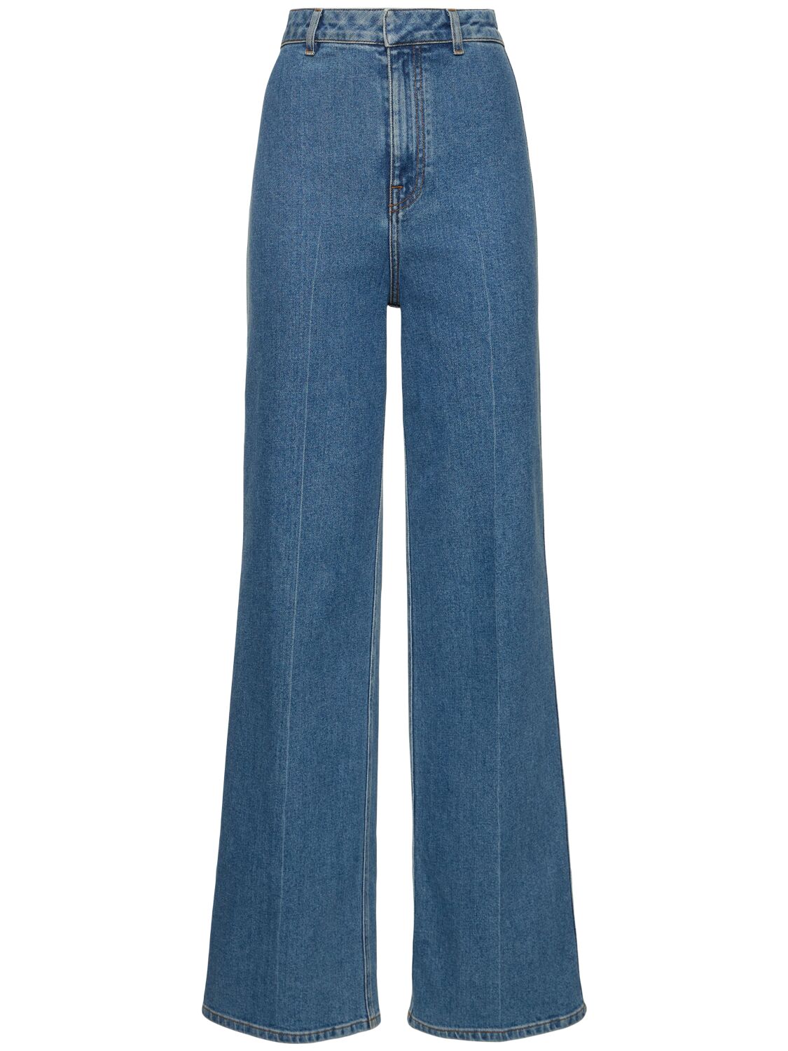 High Waist Denim Wide Leg Jeans