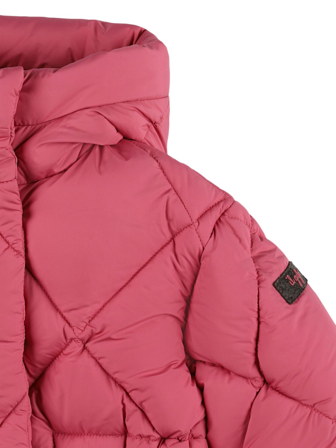 Shop Il Gufo Hooded Nylon Down Jacket In Pink