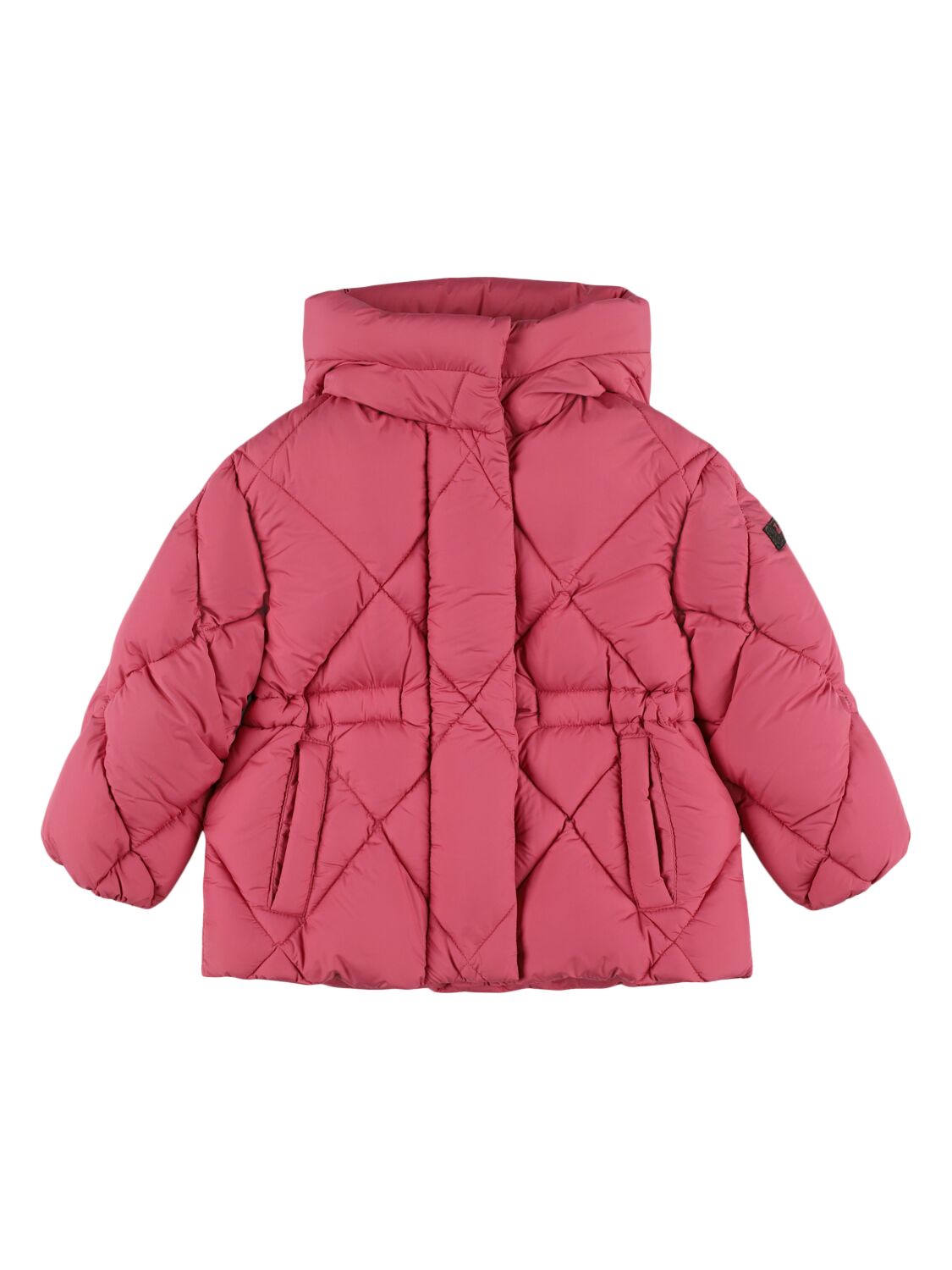 Il Gufo Hooded Nylon Down Jacket In Pink