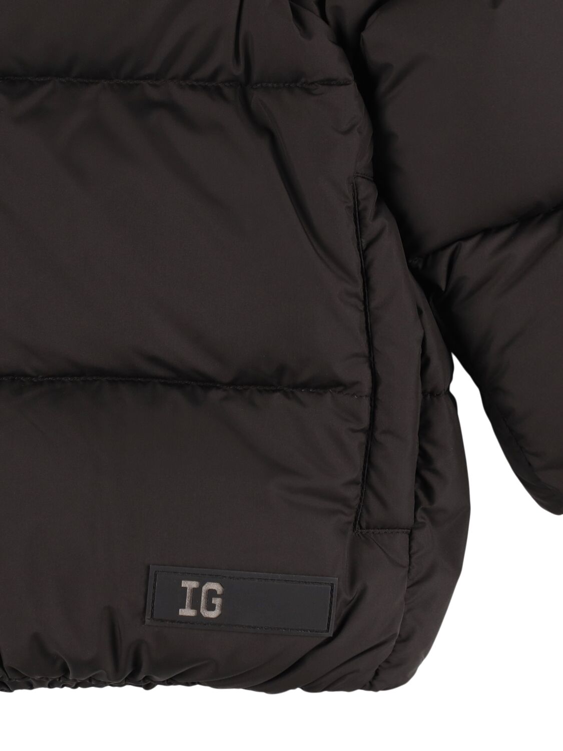 Shop Il Gufo Hooded Nylon Down Jacket In Black