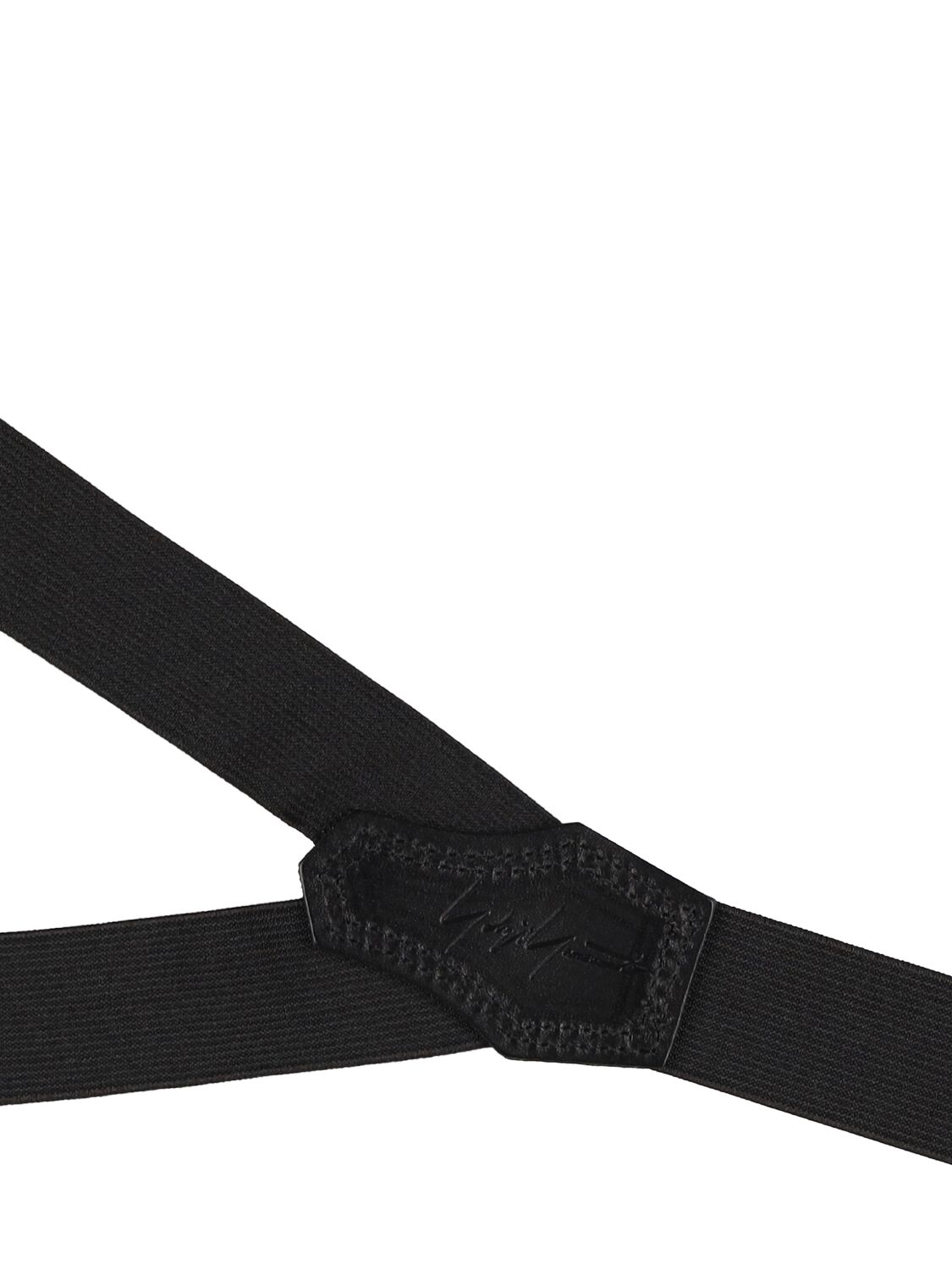 Shop Yohji Yamamoto 2-way Suspender Belt In Black