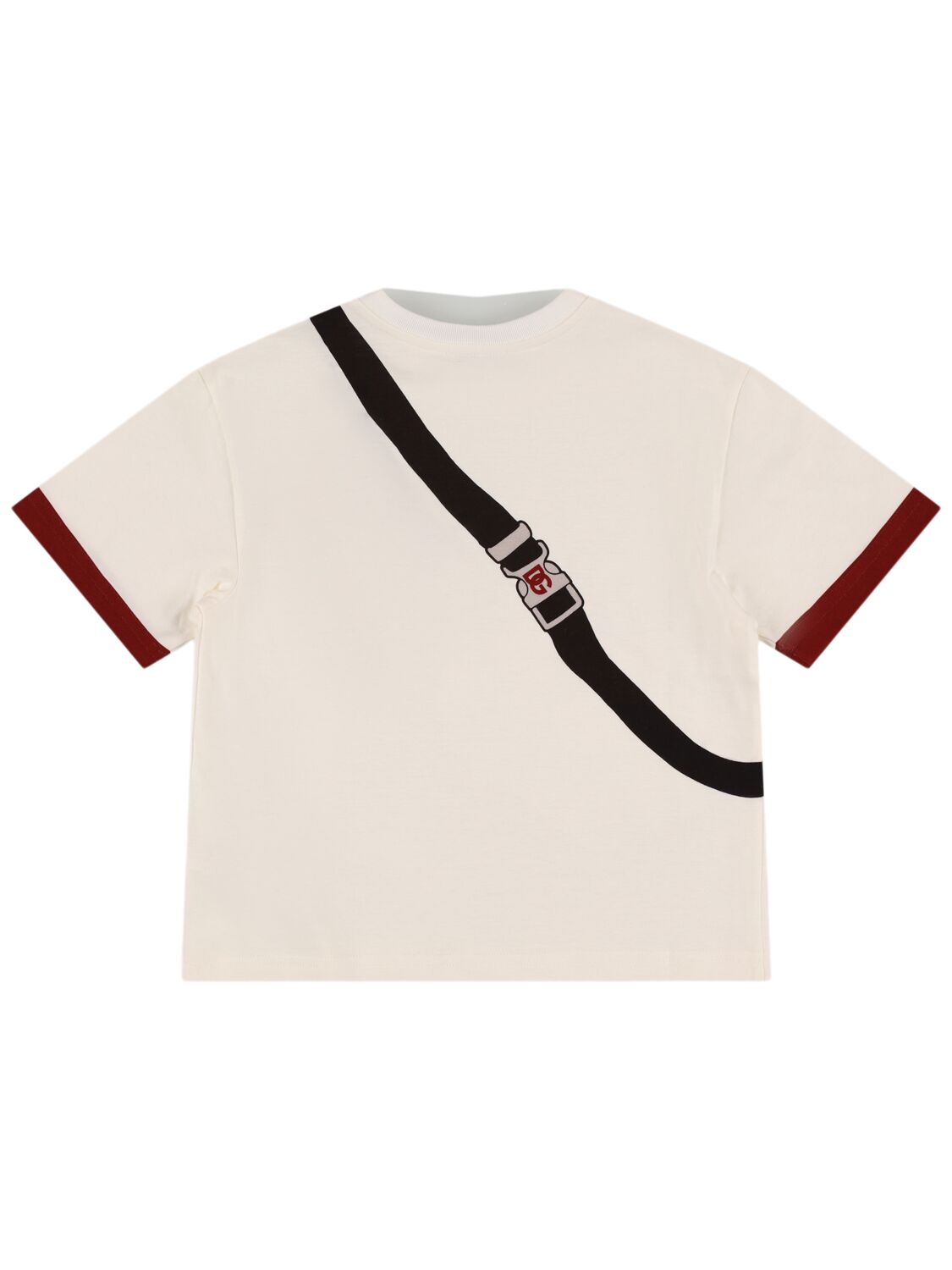 Shop Dolce & Gabbana Printed Cotton Jersey T-shirt In White