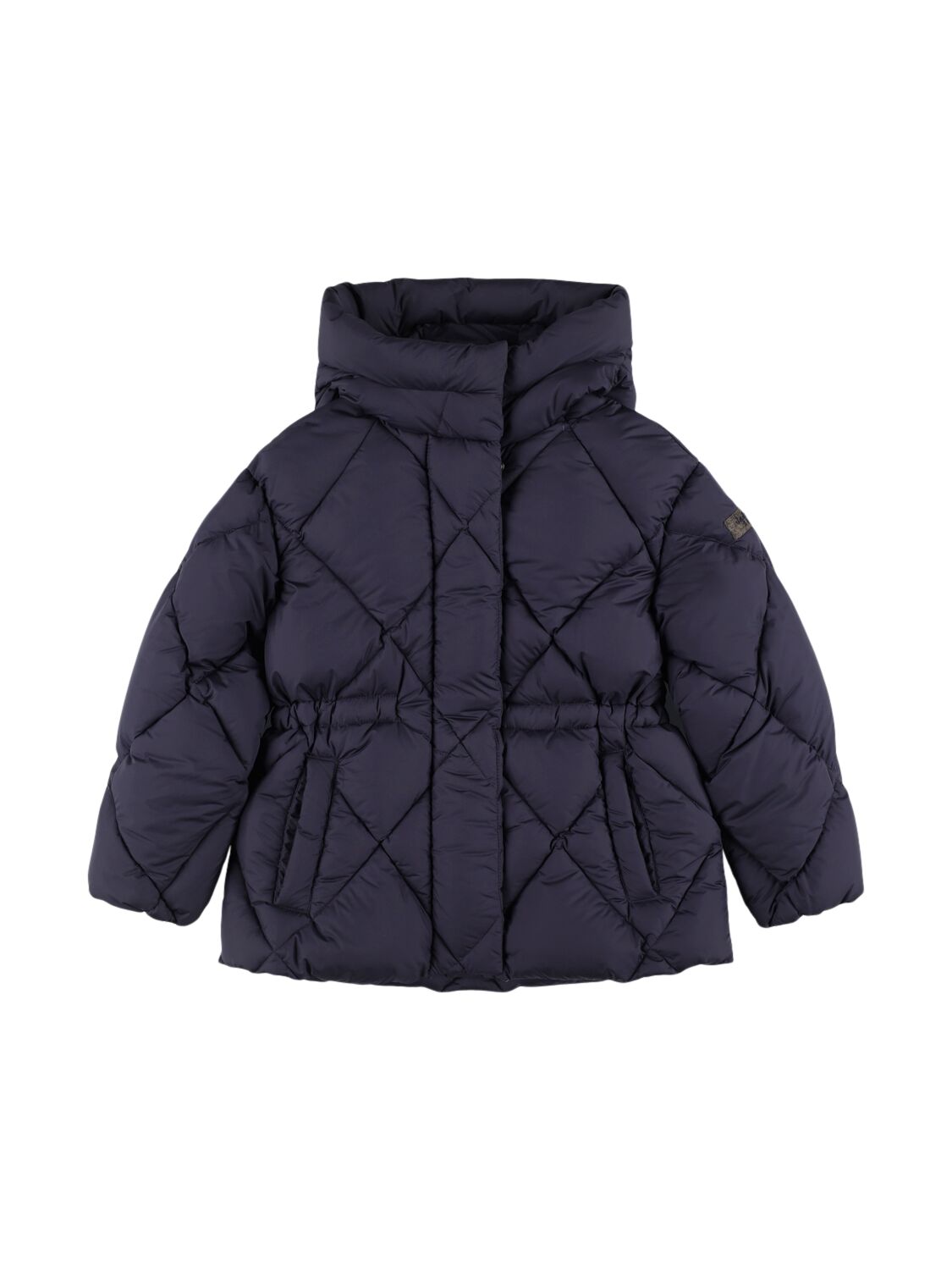 Il Gufo Hooded Nylon Down Jacket In Blue