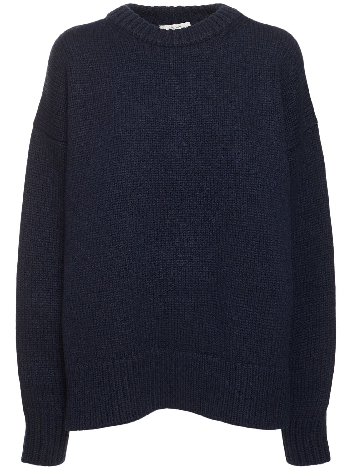 Shop The Row Ophelia Wool & Cashmere Knit Sweater In Navy