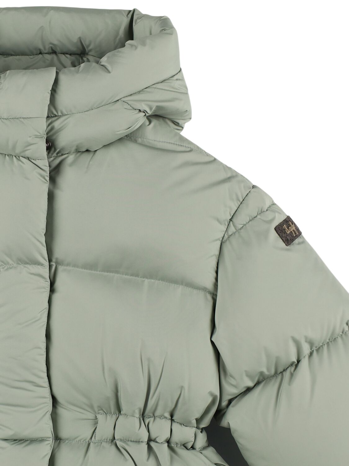 Shop Il Gufo Hooded Nylon Down Jacket In Green