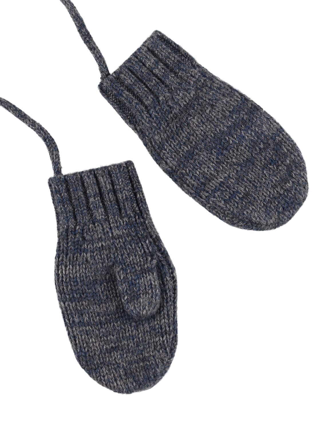 BONPOINT WOOL BLEND KNIT MITTENS 