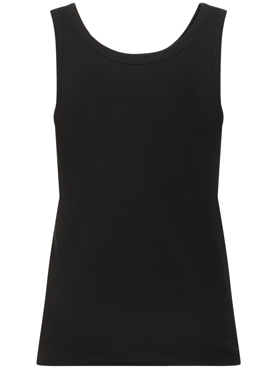 Shop The Row Frankie Cotton Jersey Tank Top In Black