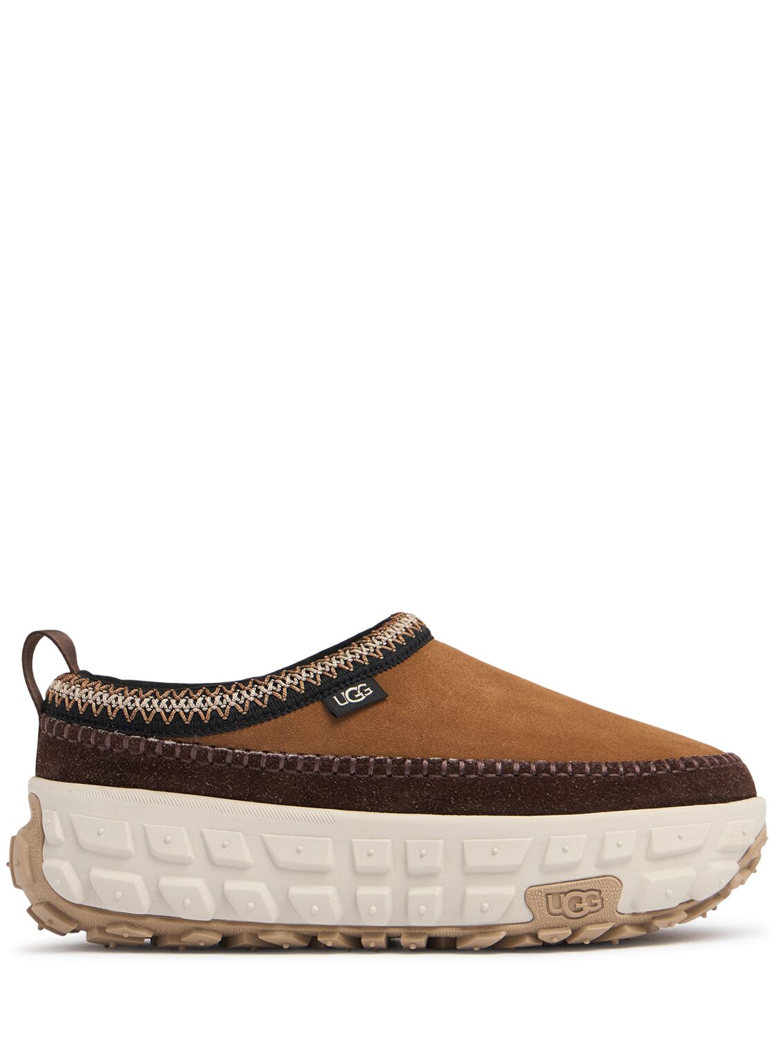 Shop Ugg Ventur Daze Suede Slip-on Loafers In Chestnut