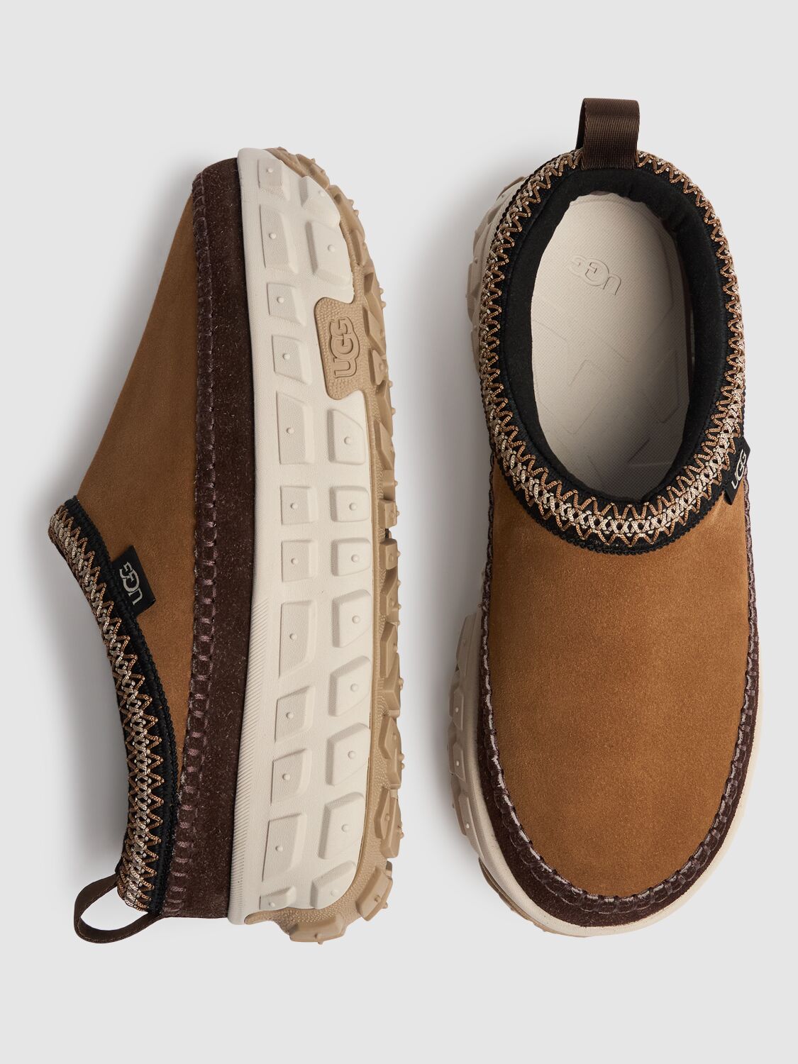 Shop Ugg Ventur Daze Suede Slip-on Loafers In Chestnut