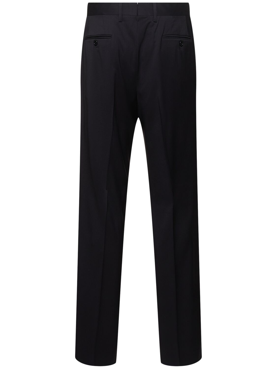 Shop Lardini Fine Wool Pants In Blue