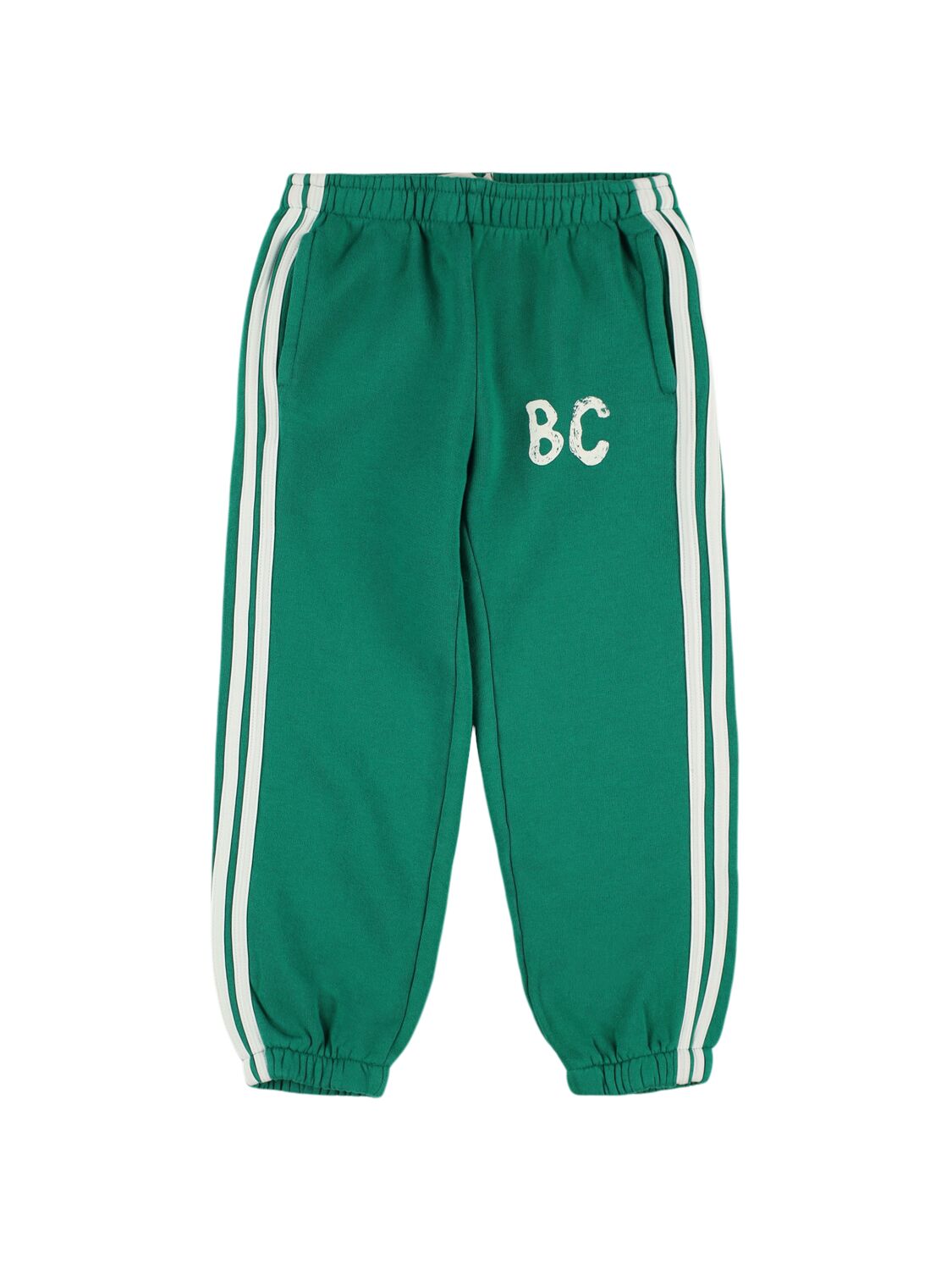 Bobo Choses Printed Cotton Sweatpants In Green