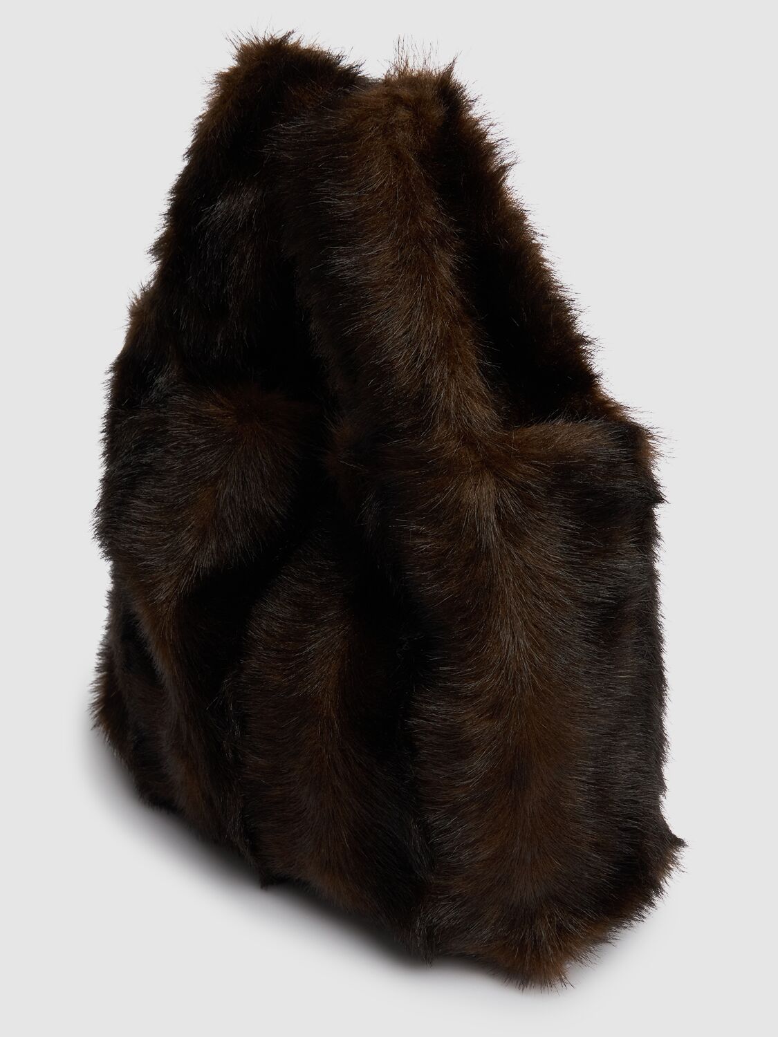 Poly Faux Fur Bucket Bag