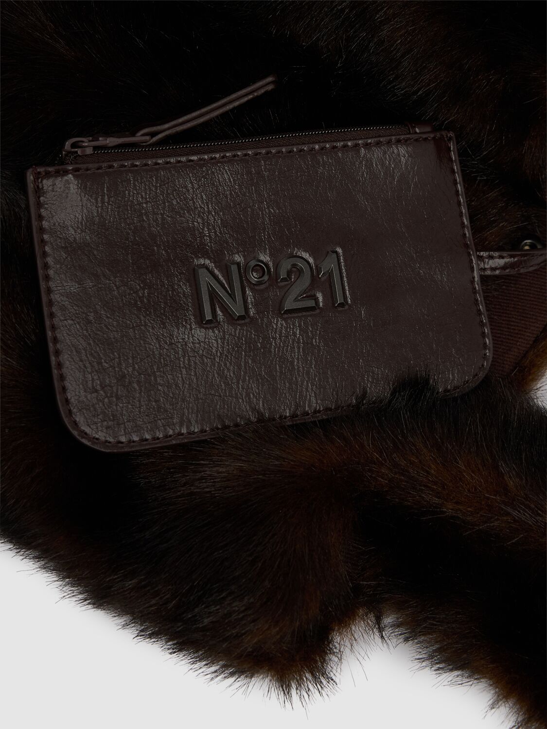 Poly Faux Fur Bucket Bag