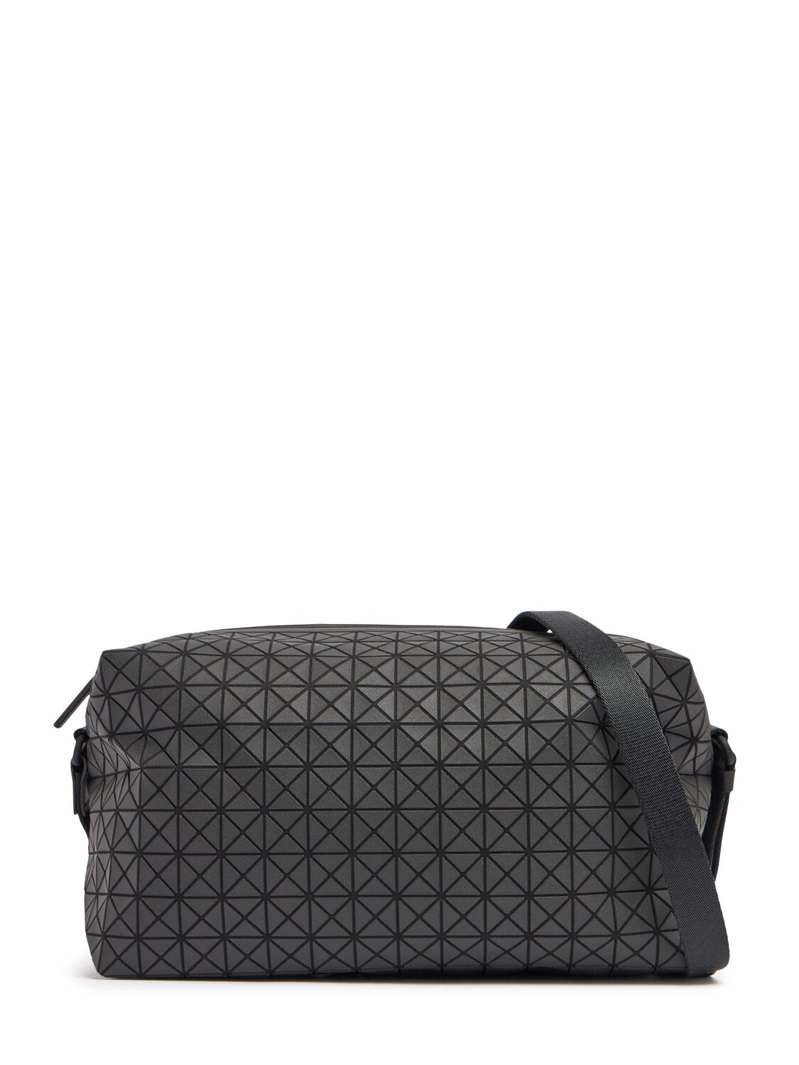 Bao Bao Issey Miyake Saddle Cotton Bag In Black