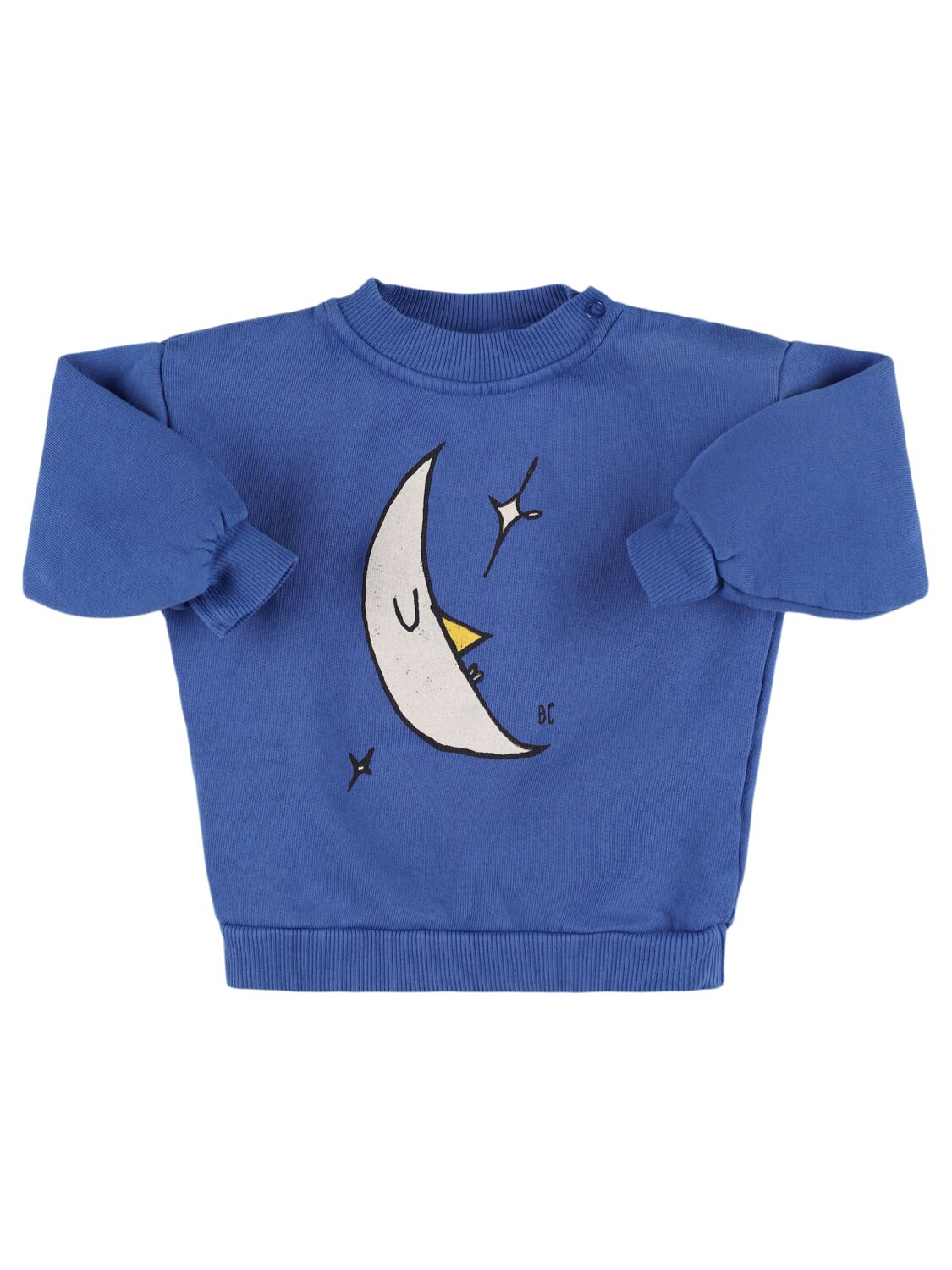 Bobo Choses Moon Print Organic Cotton Sweatshirt In Blue