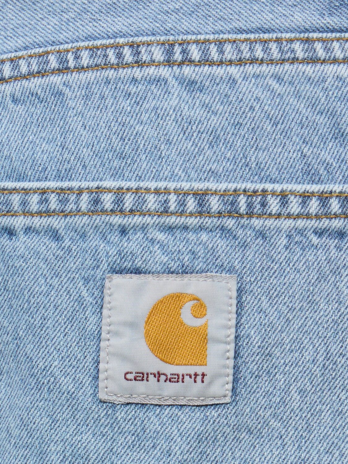 Shop Carhartt Landon Robertson Denim Jeans In Bleached Blue