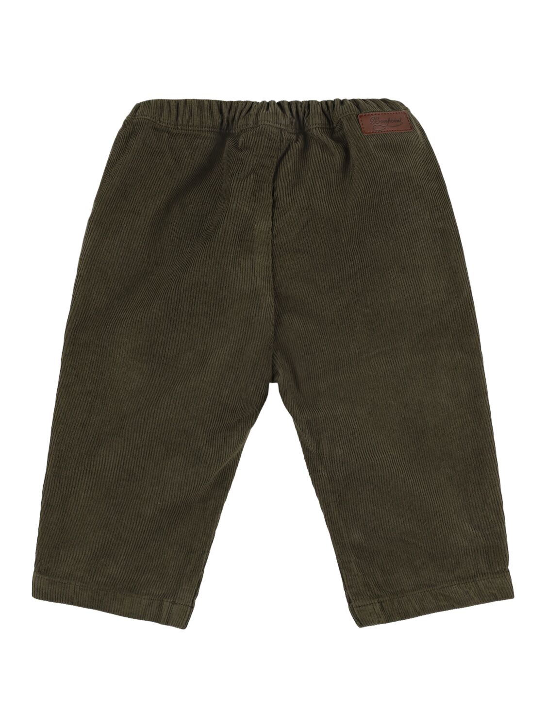 Shop Bonpoint Cotton Gabardine Pants In Khaki