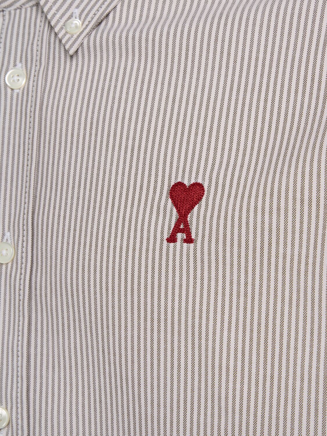 Ami Alexandre Mattiussi Ami Paris Shirt In White/green
