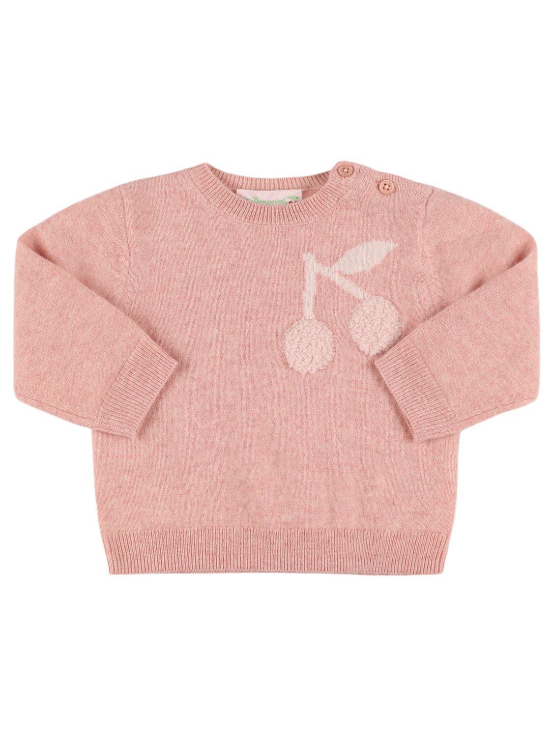 Bonpoint Cashmere Knit Sweater In Pink