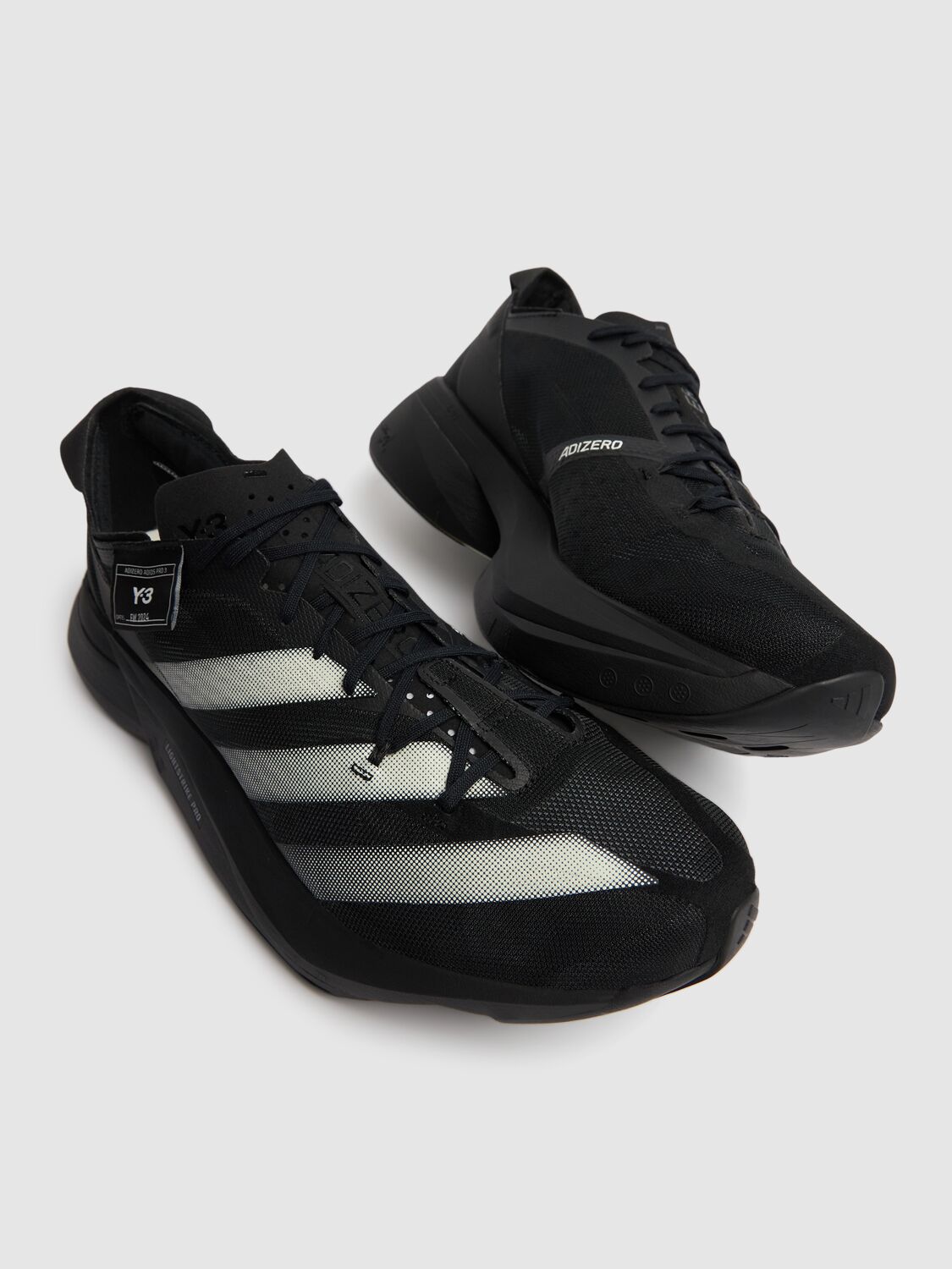 Shop Y-3 Adios Pro 3.0 Sneakers In Black