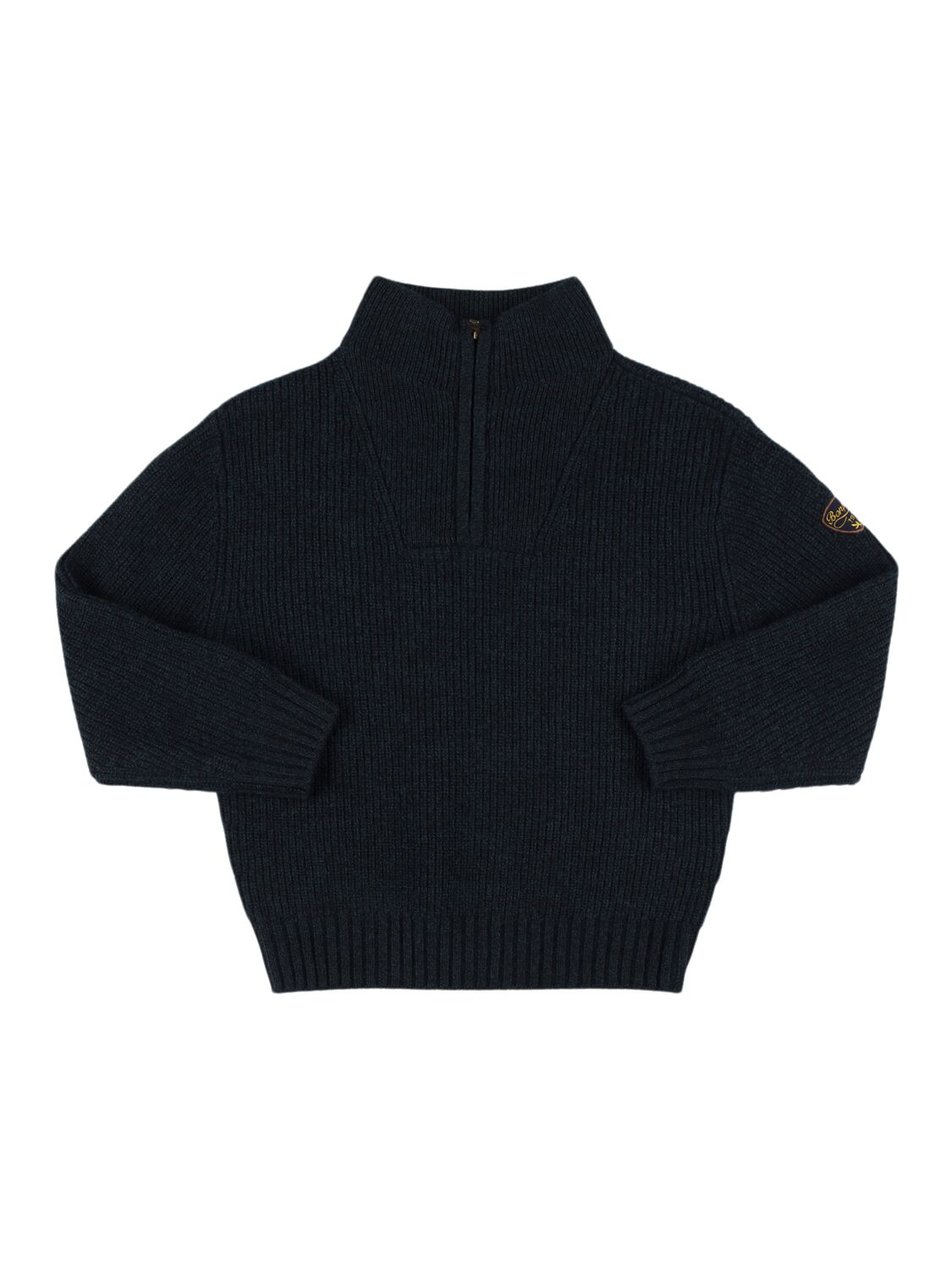 Bonpoint Wool Knit Sweater In Dark Blue