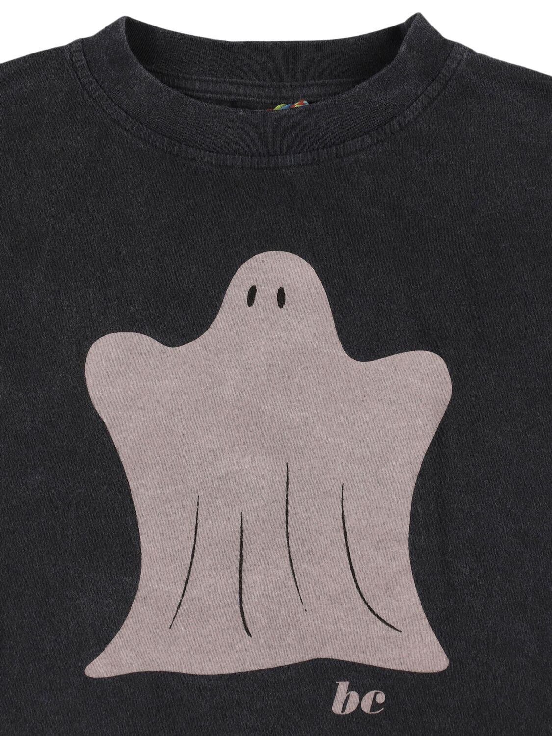 Shop Bobo Choses Ghost Print Organic Cotton T-shirt In Black