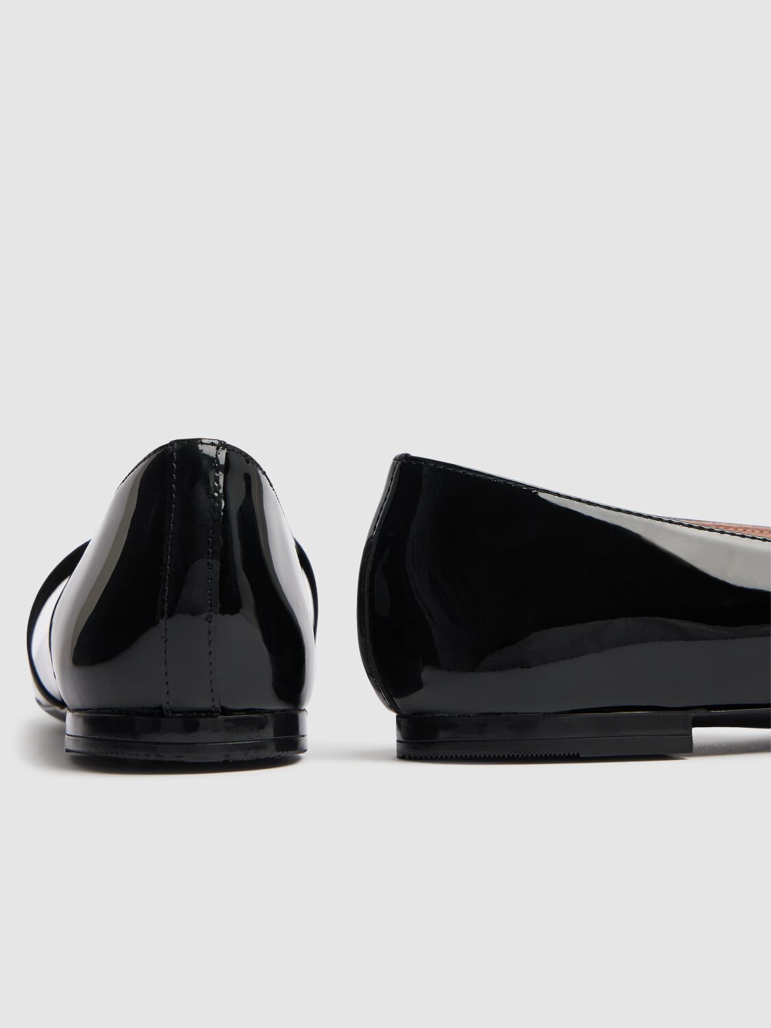 Dolce & Gabbana Patent Leather Ballet Flats With Bow In Black