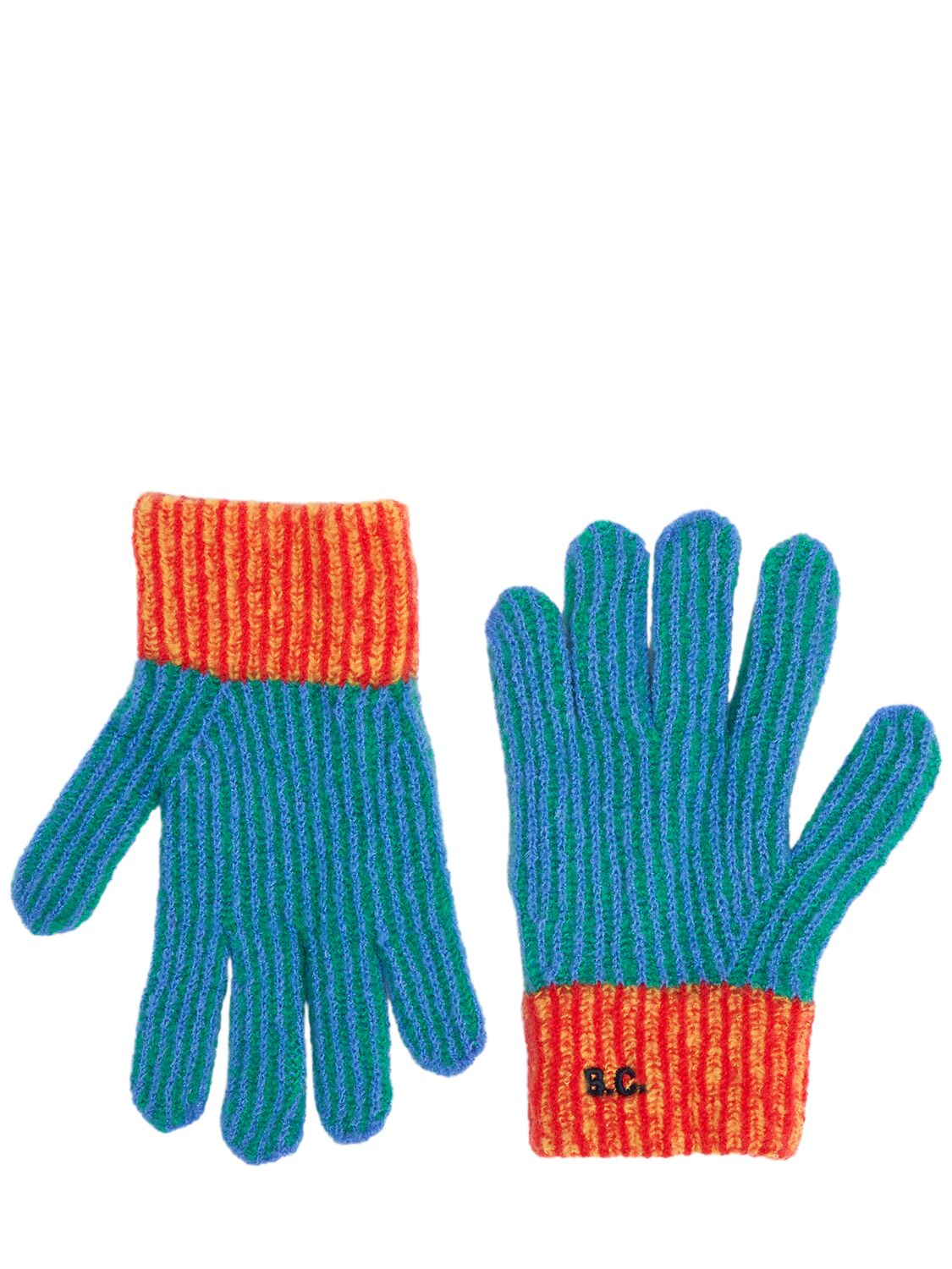 Bobo Choses Acrylic Blend Knit Gloves In Multi