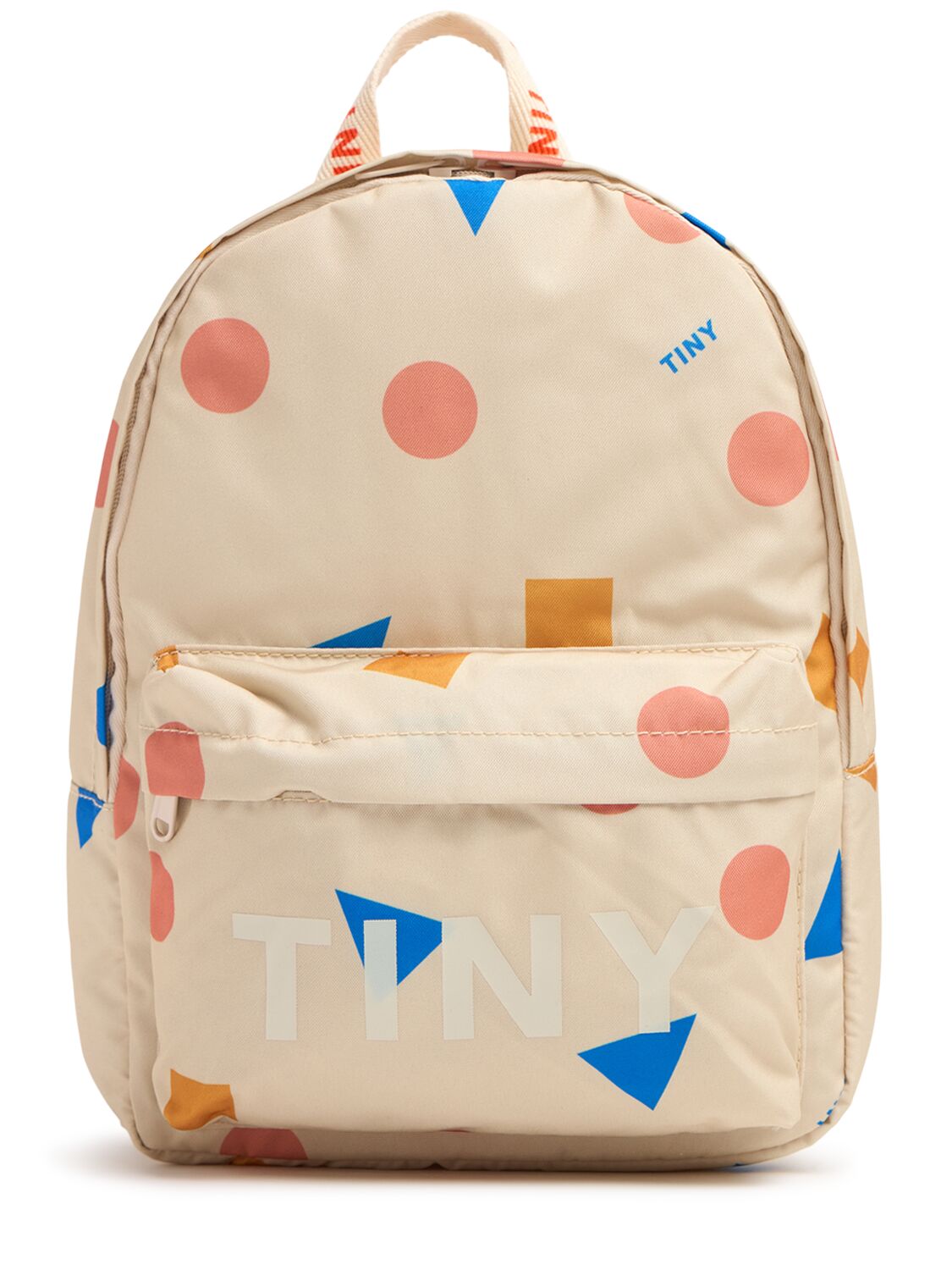 Tiny Cottons Bear Print Backpack In Beige