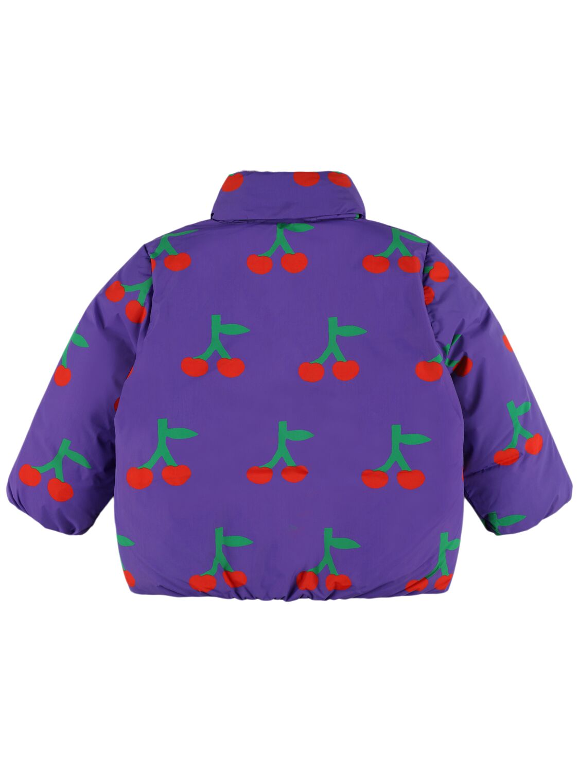 Shop Bobo Choses Cherry Recycled Nylon Puffer Jacket In Purple