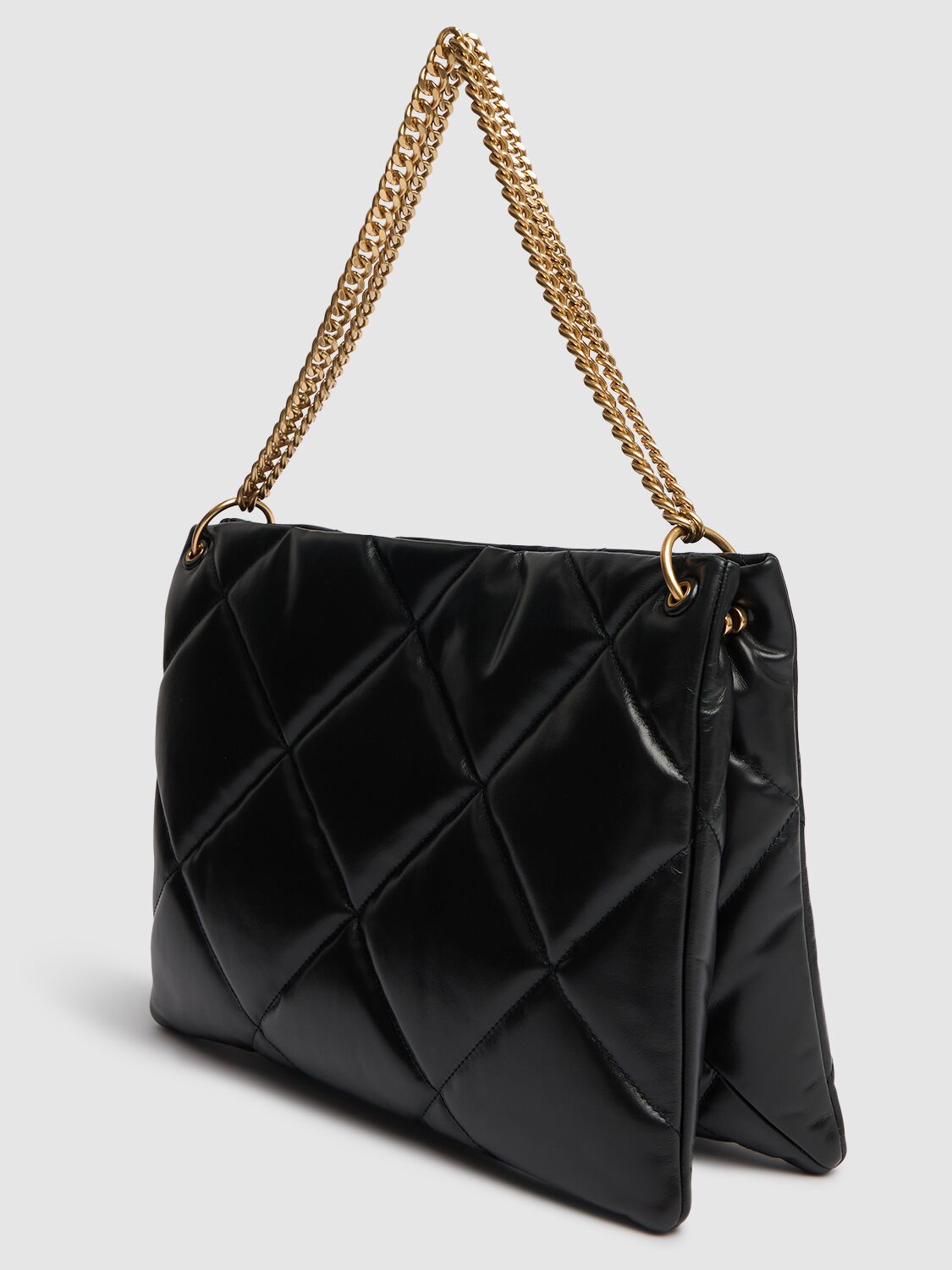 Shop Tory Burch Kira Diamond Quilt Leather Hobo Bag In Black