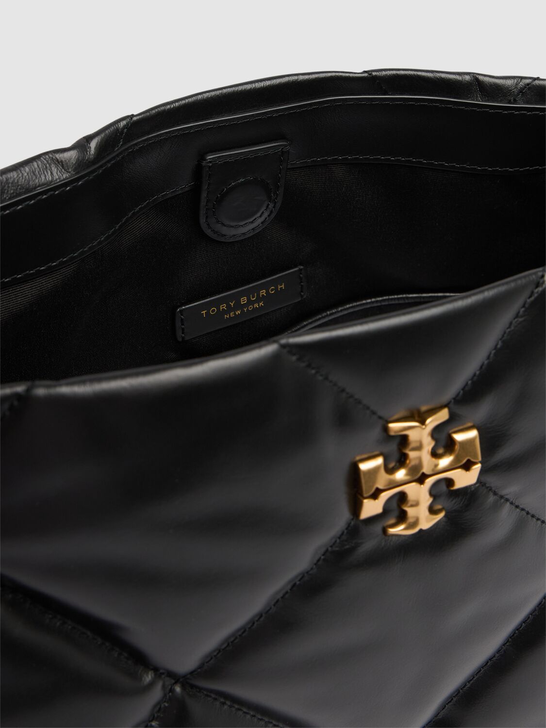 Shop Tory Burch Kira Diamond Quilt Leather Hobo Bag In Black