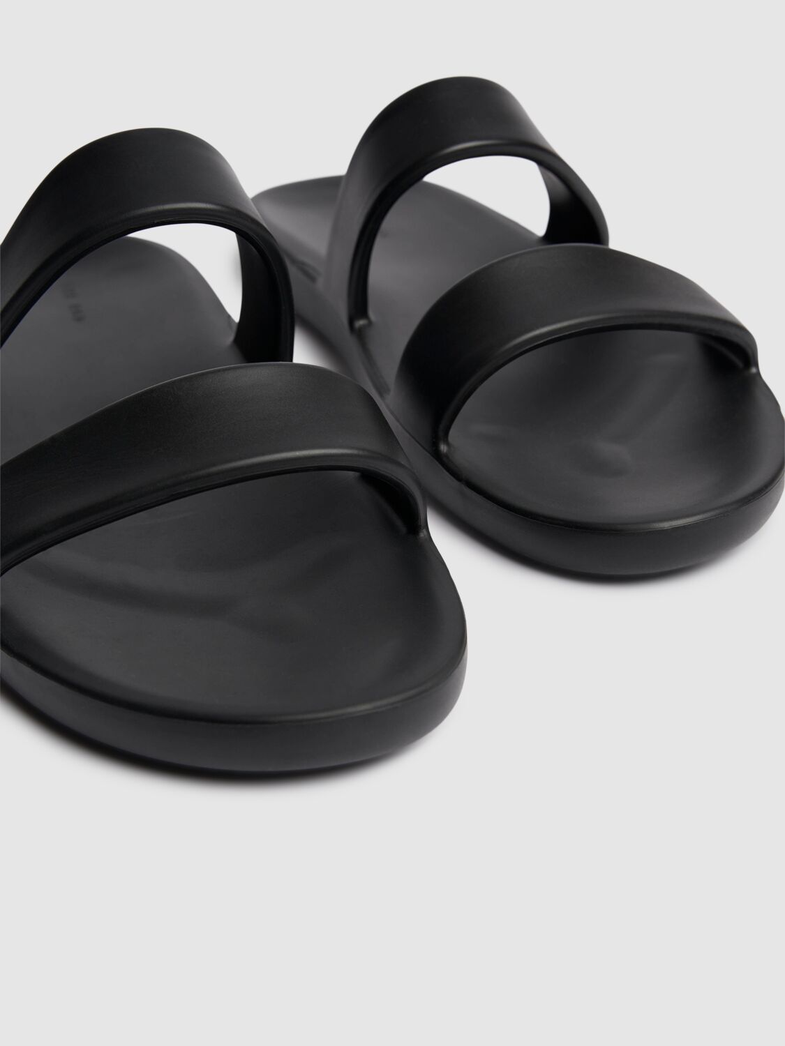 Shop The Row Rubber Sandals In Black