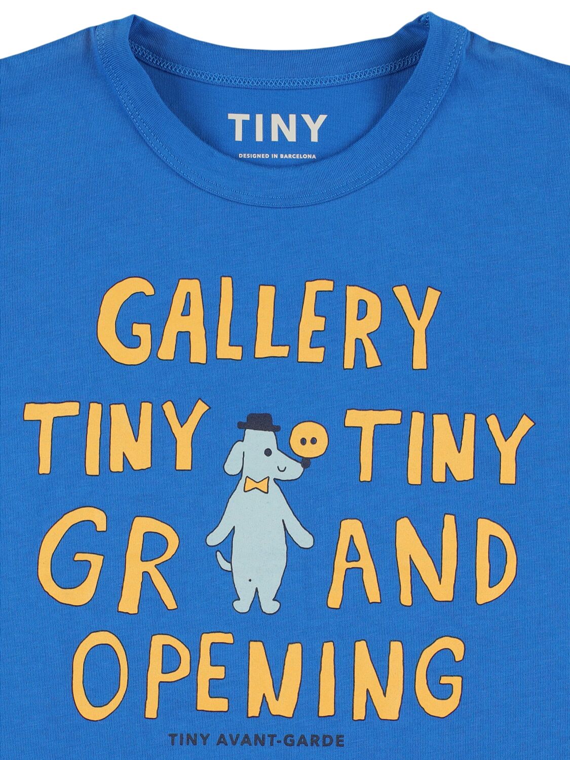 Shop Tiny Cottons Printed Organic Cotton T-shirt In Blue