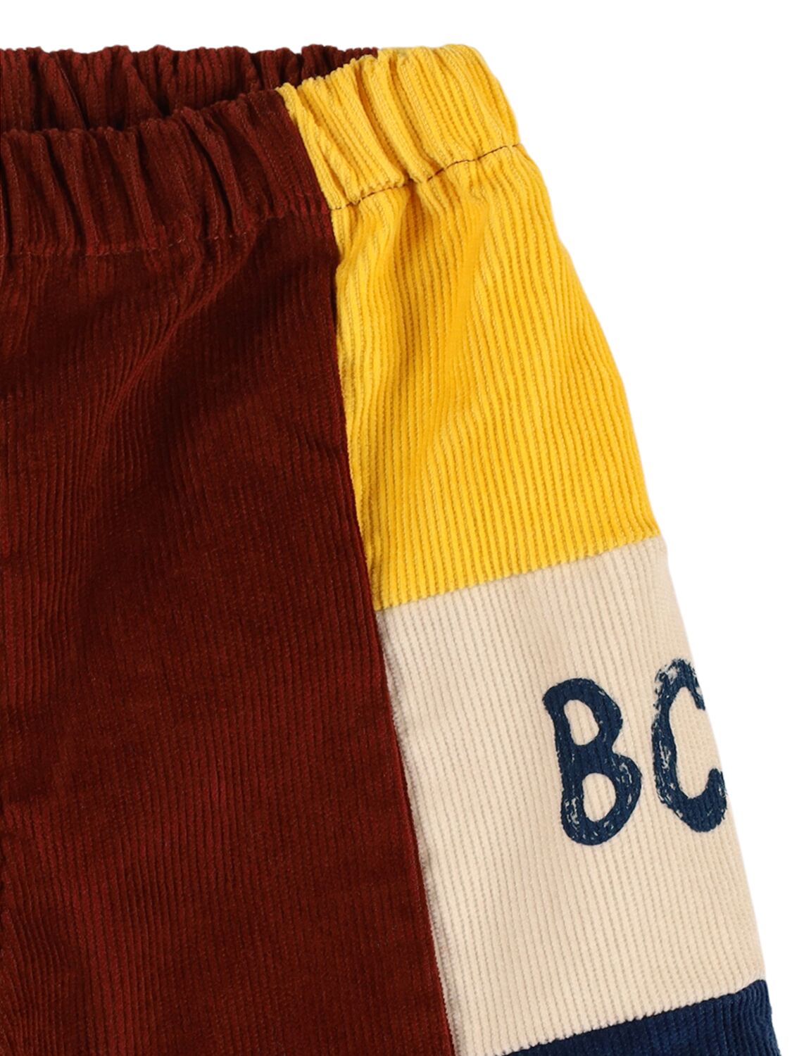 Shop Bobo Choses Color Block Cotton Blend Pants In Multicolor