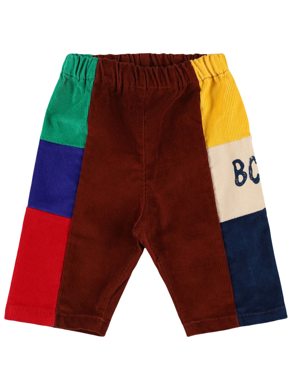 Bobo Choses Color Block Cotton Blend Pants In Multicolor