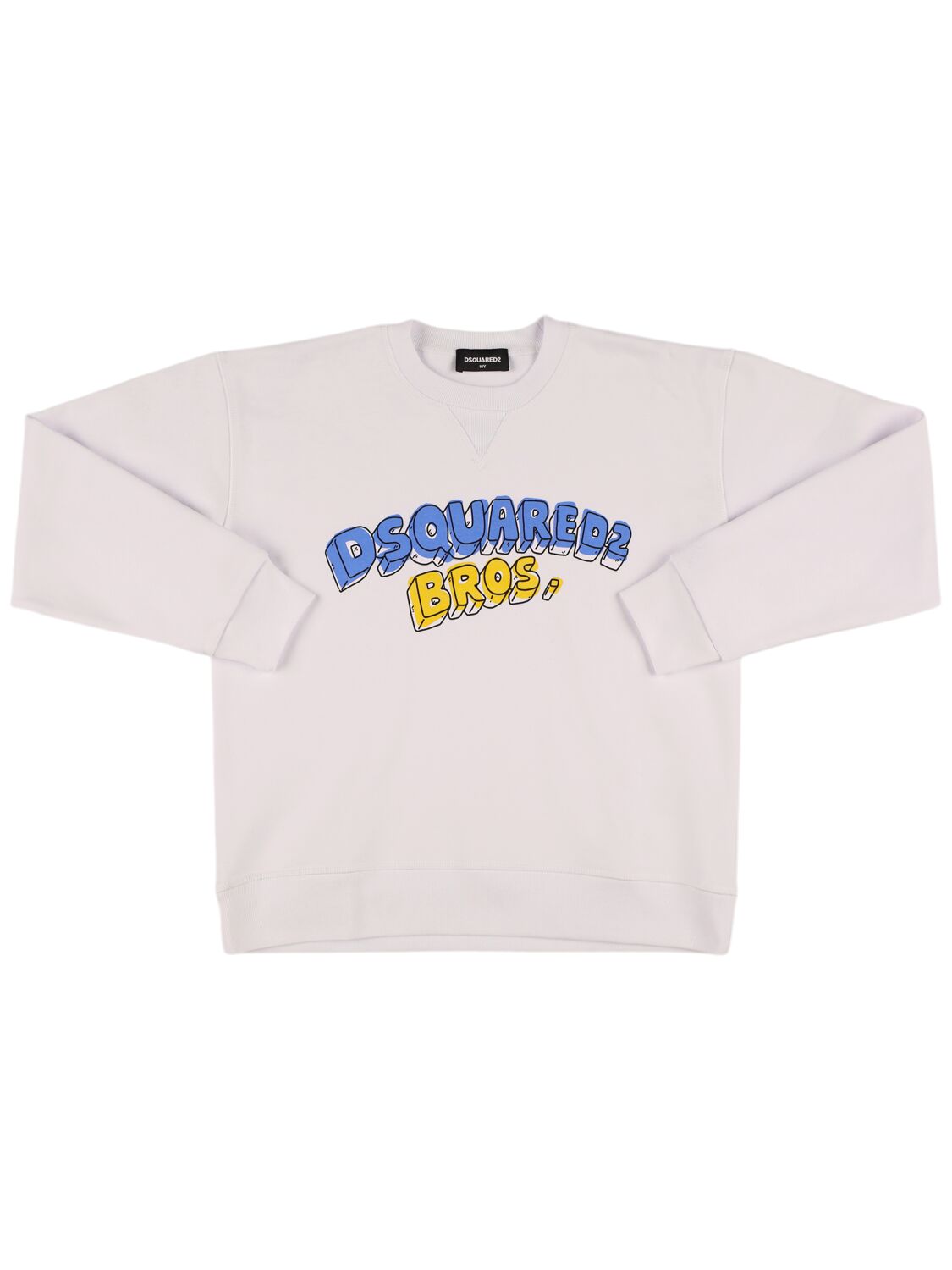 Dsquared2 Cotton Crewneck Sweatshirt In 白色