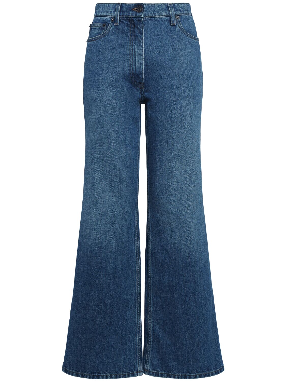 Jean Ample En Denim De Coton Eglitta - THE ROW - Modalova