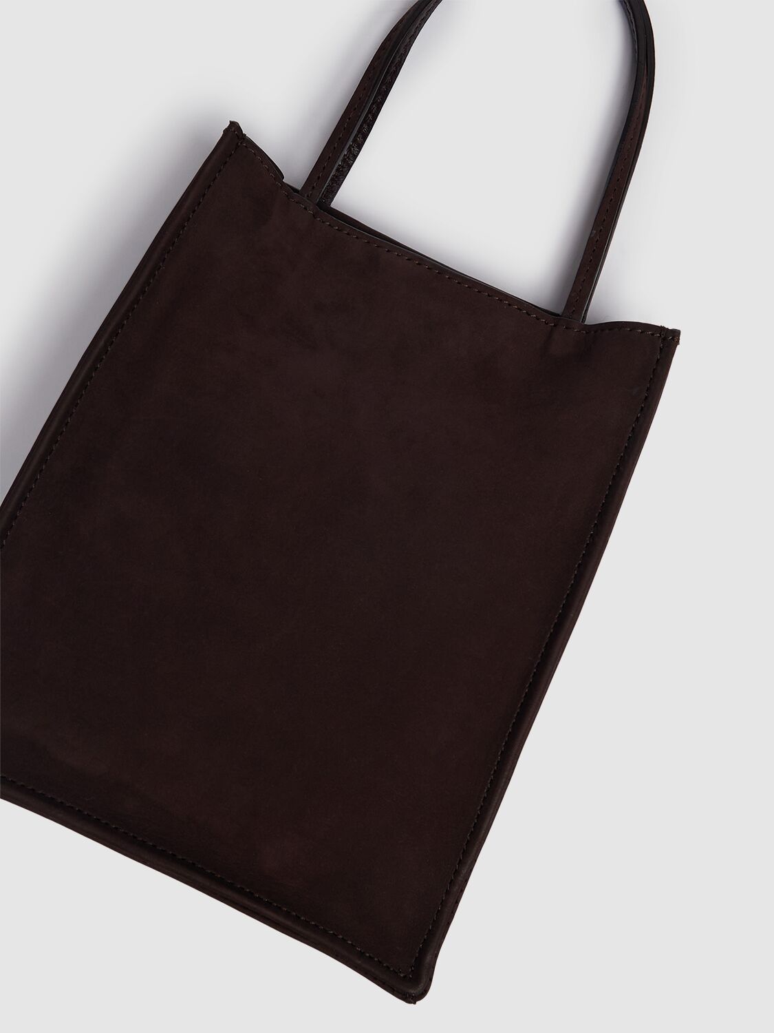 THE ROW SMALL TO GO SUEDE TOP HANDLE BAG 