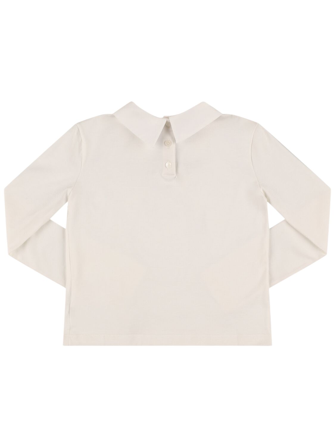 Dolce & Gabbana Embroidered Logo Cotton Jersey T-shirt In 白色