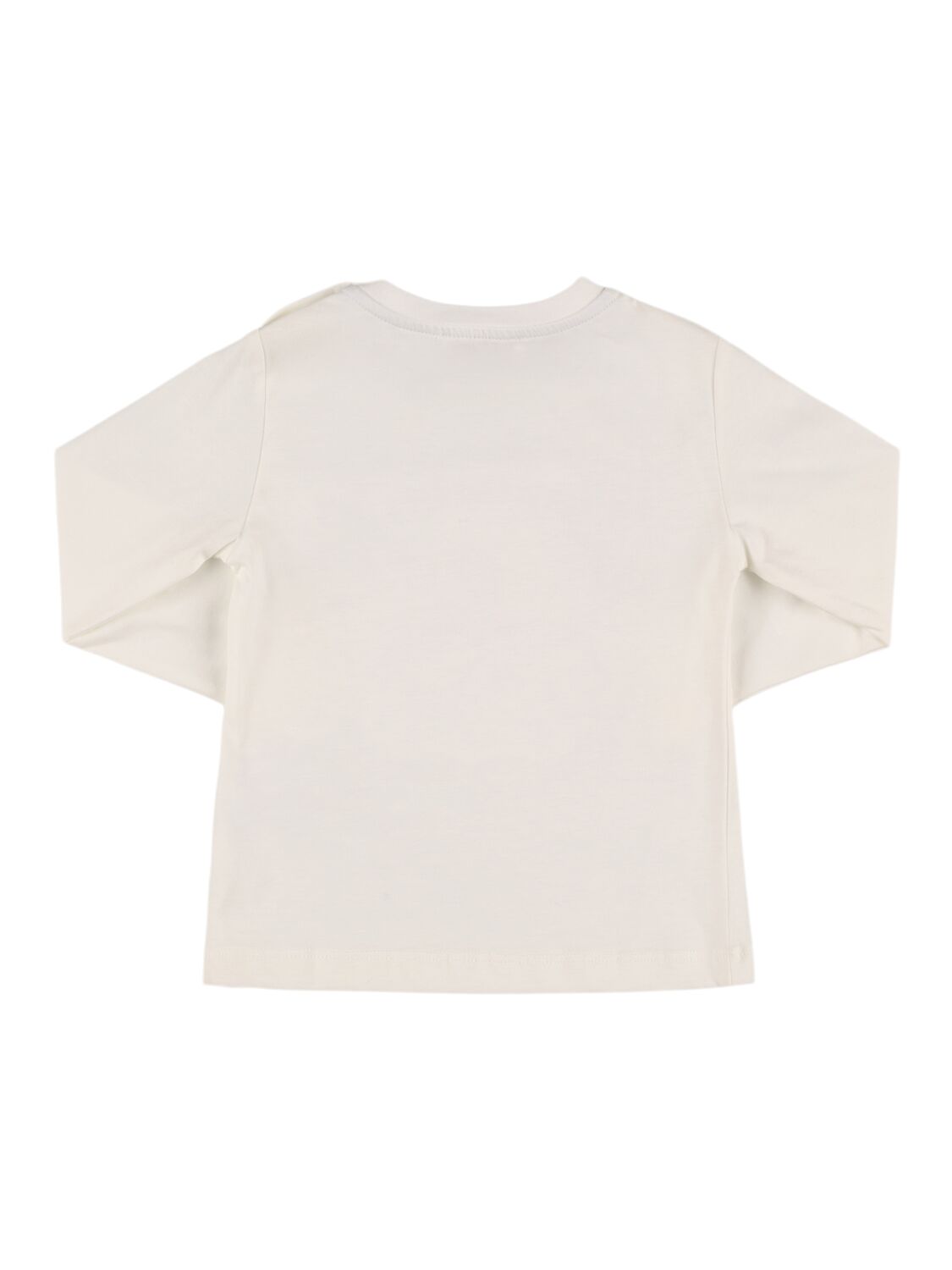 Shop Monnalisa Printed Cotton Jersey T-shirt In 白色