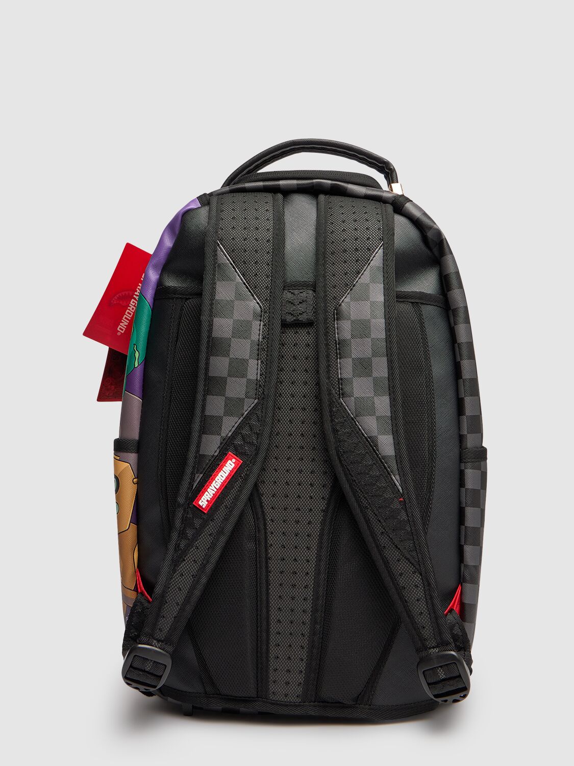 Shop Sprayground Futurama Print Canvas Backpack In Black/multi