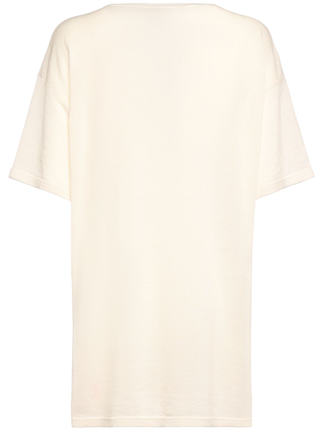 The Row Jiselle Linen Blend Short Sleeved Top In White