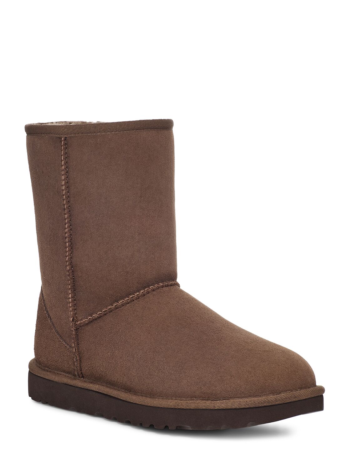 Shop Ugg 10mm Classic Short Ii Shearling Boots In 棕色