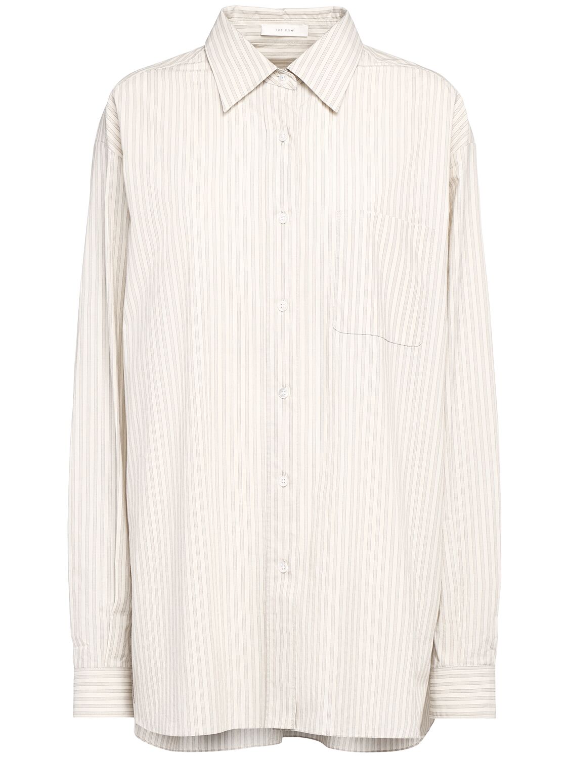 Chemise En Popeline De Coton À Rayures Nesson - THE ROW - Modalova