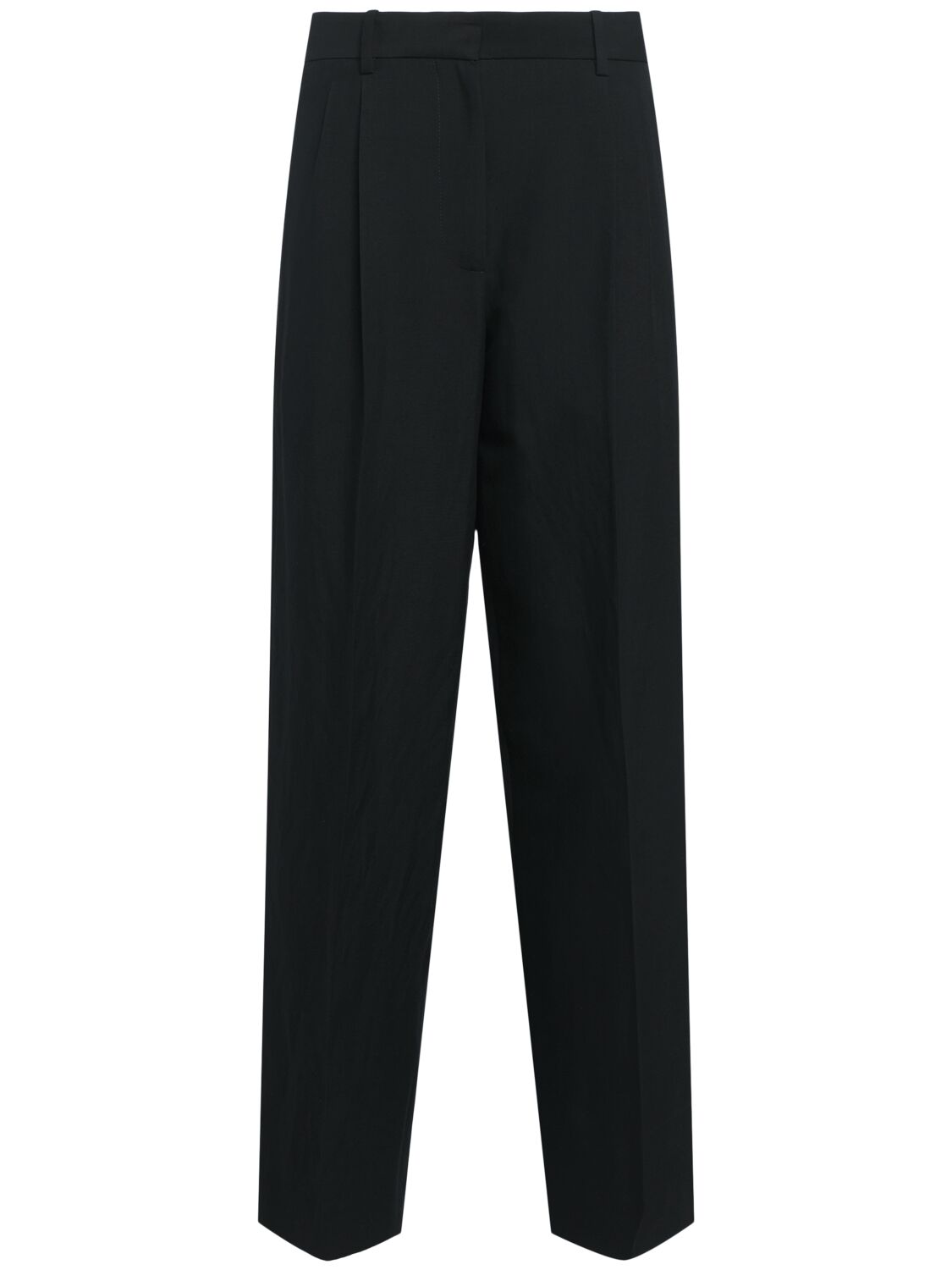 Pantalon Ample En Laine Mélangée Lilas - THE ROW - Modalova