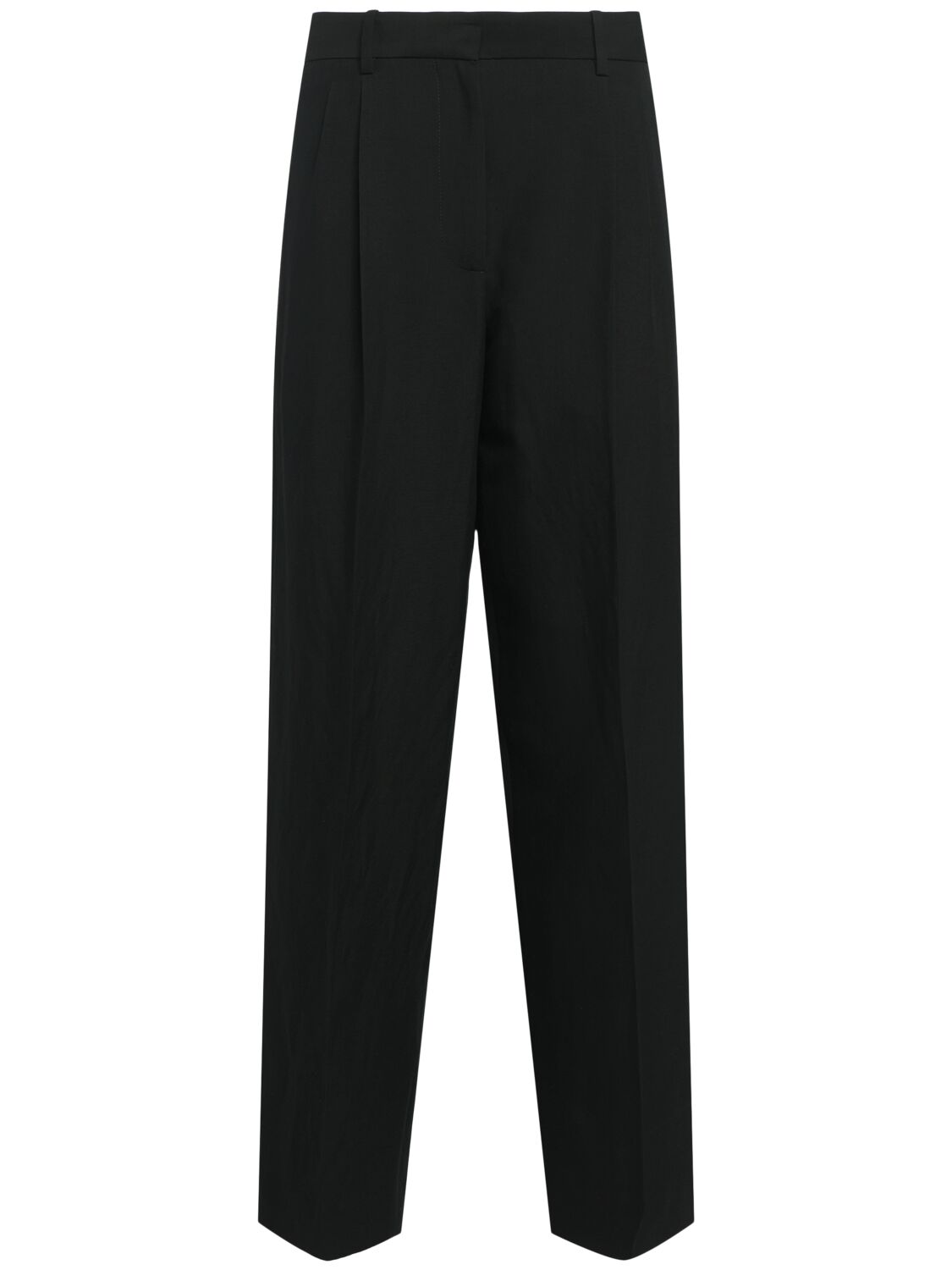 Pantalon Ample En Laine Mélangée Lilas - THE ROW - Modalova